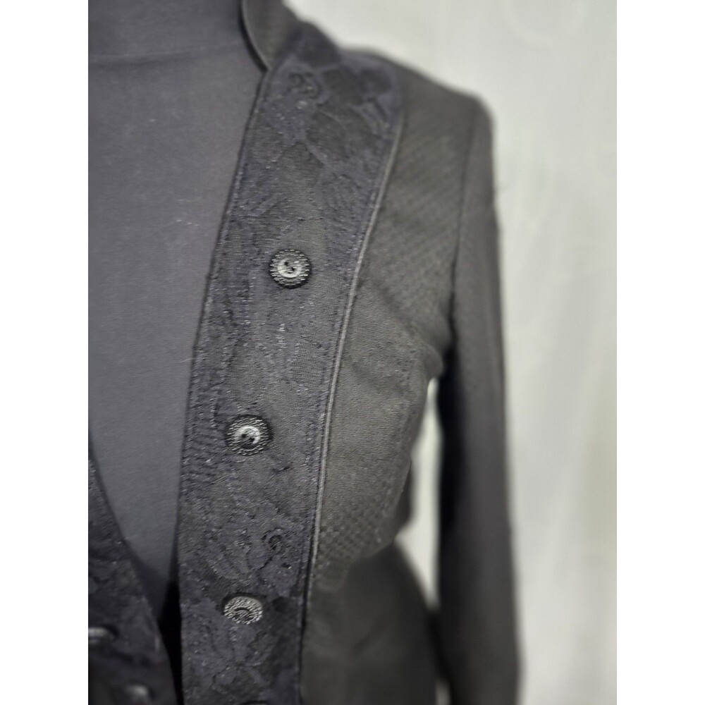 Maurices Women's Black Jacket Steampunk Victorian Gothic Military Style Medium - Picture 3 of 12